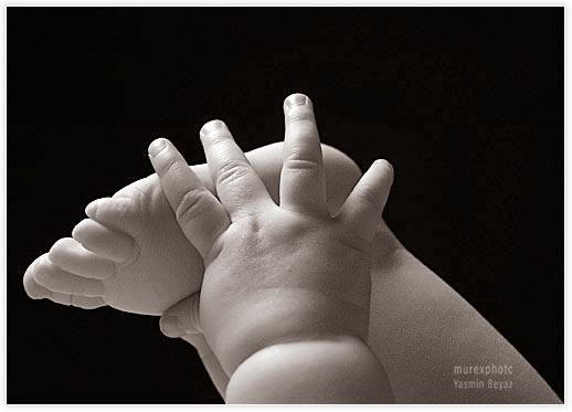 Baby Hand und Fuß - Makroaufnahme